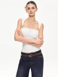 Spot American Retro Spicy Suspender Vest Summer New Easy Design Sense Chic Korean Slim And Thin Top Can Be Worn Inside As a Base Shirt Versatile Abdomen